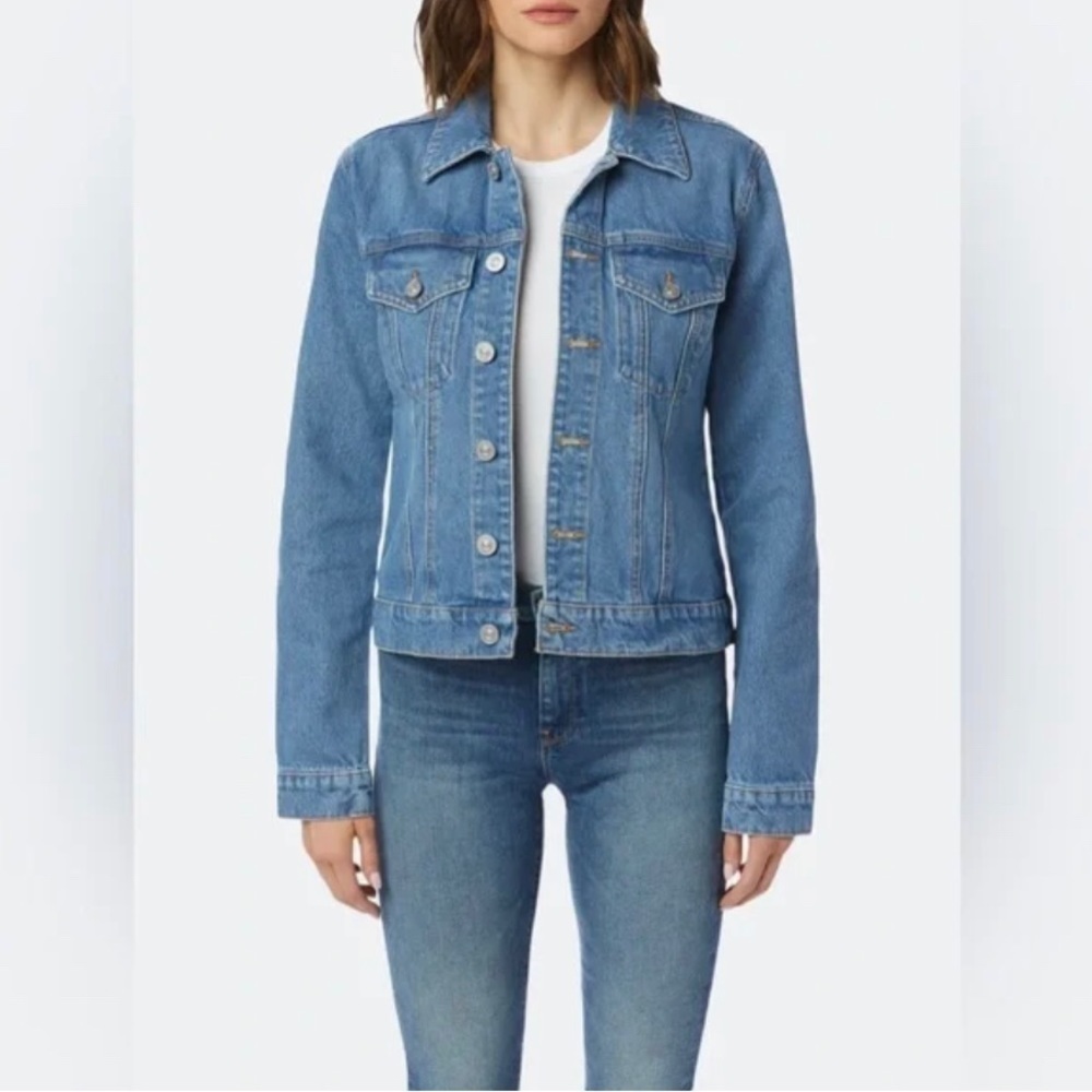 HUDSON The Classic Fitted Trucker Denim Jacket S/M NWOT